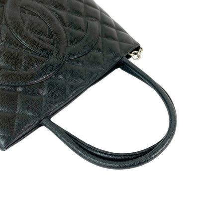 シャネル マトラッセ キャビア レザー トート バッグ