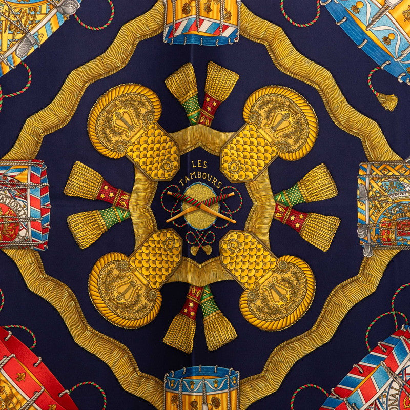 エルメス レ タンブール シルクスカーフ