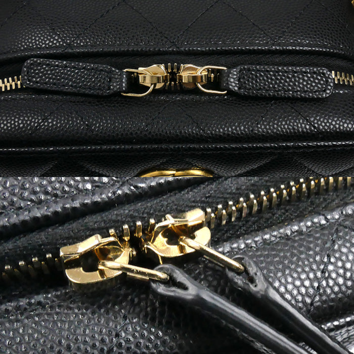 シャネル ミニカメラバッグ キャビアスキン ショルダーバッグ