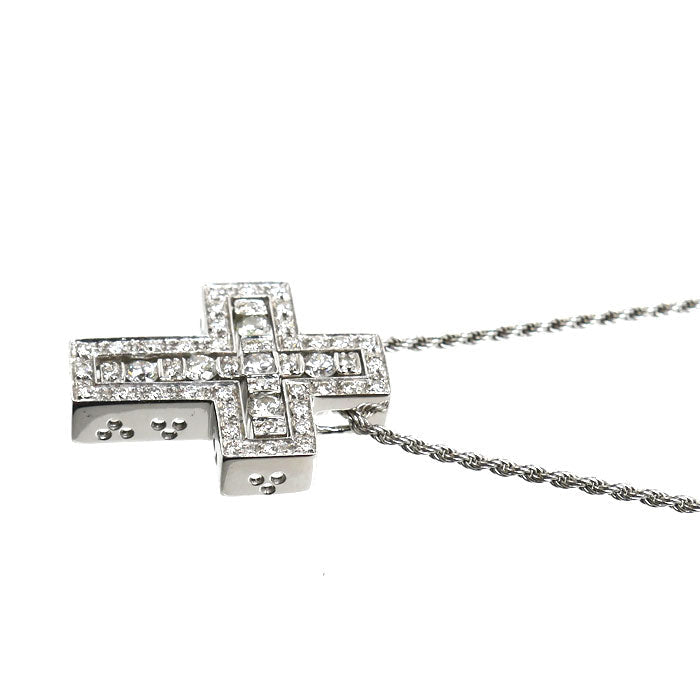 ダミアーニ ベルエポック Au750ホワイトゴールド ダイヤモンドネックレス