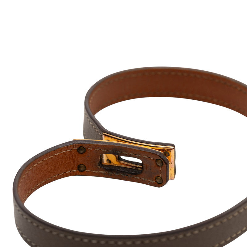エルメス ケリー ドゥブルトゥール レザー ブレスレット 17号