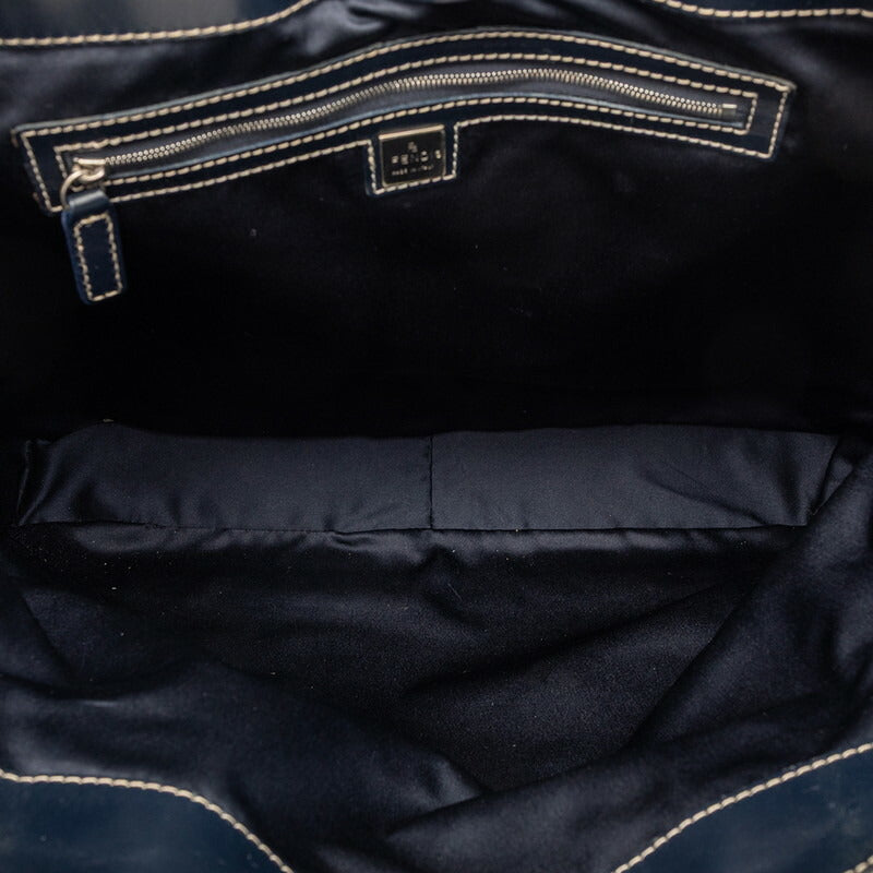フェンディ ズッキーノ キャンバス レザー トートバッグ