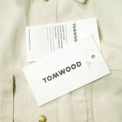 TOM WOOD カラー デニム シャツ コットン デニム シャツ