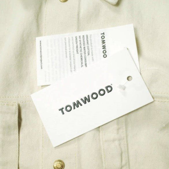 TOM WOOD カラー デニム シャツ コットン デニム シャツ