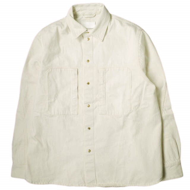 TOM WOOD カラー デニム シャツ コットン デニム シャツ