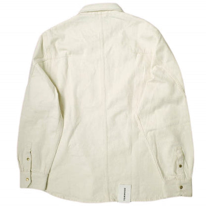 TOM WOOD カラー デニム シャツ コットン デニム シャツ