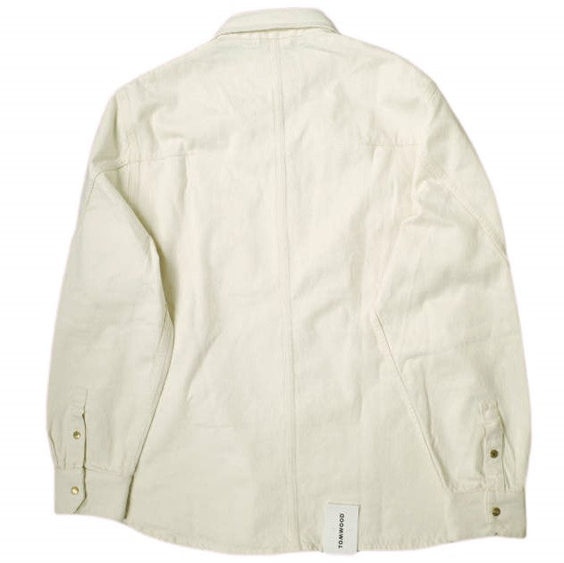 TOM WOOD カラー デニム シャツ コットン デニム シャツ