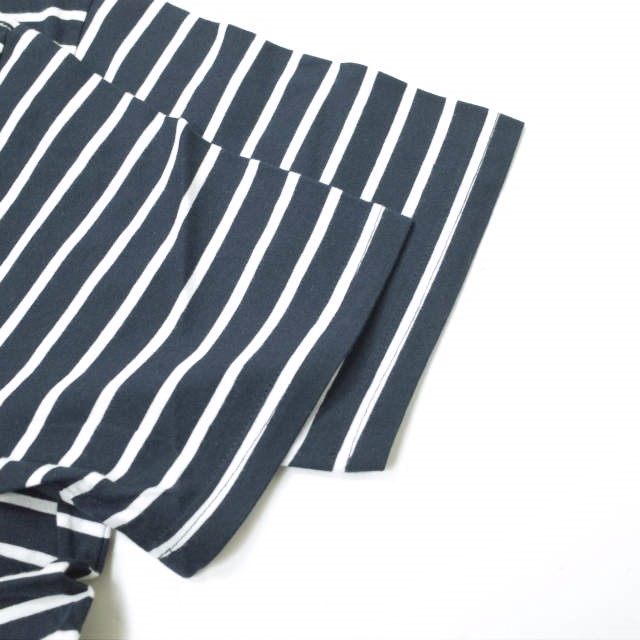 RANDT Logo S S Stripe コットンポリエステルTシャツ