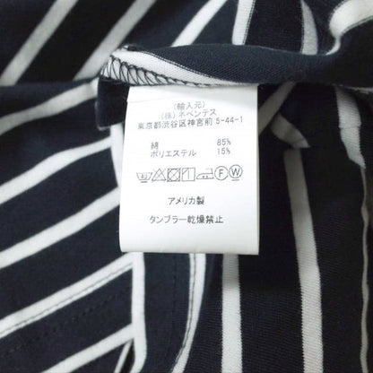 RANDT Logo S S Stripe コットンポリエステルTシャツ
