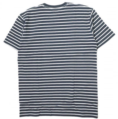 RANDT Logo S S Stripe コットンポリエステルTシャツ
