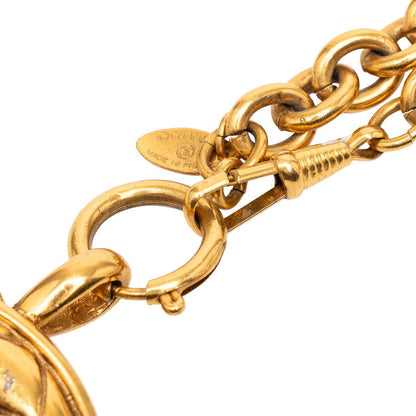 シャネル マトラッセ ロゴ ペンダントネックレス
