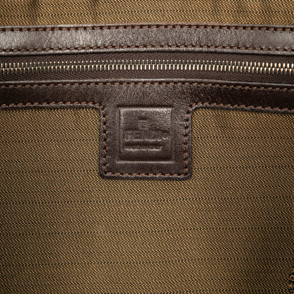 フェンディ ズッカ キャンバス レザー バッグ