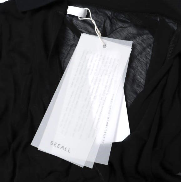 シーオール SHEER LAYERED POLO コットントップス