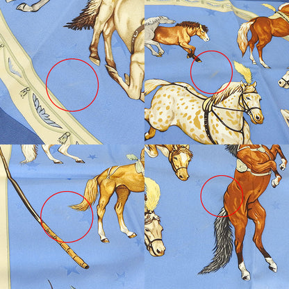 エルメス シルク スカーフ カレ 90 EN PISTE