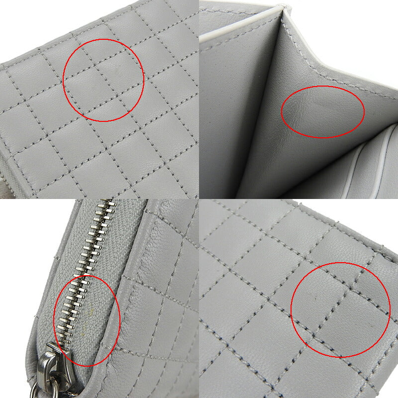 セリーヌ レザー コンパクト ウォレット カードケース