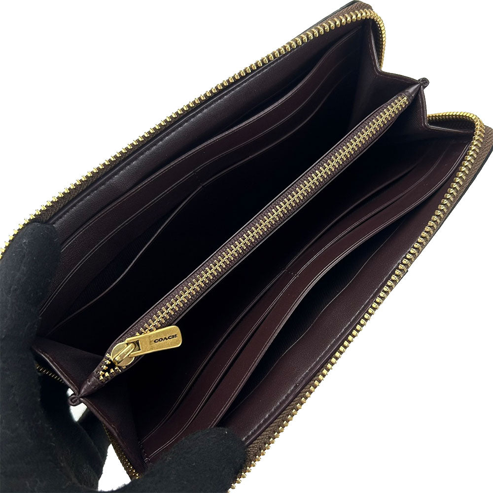 コーチ シグネチャー PVC レザー 長財布