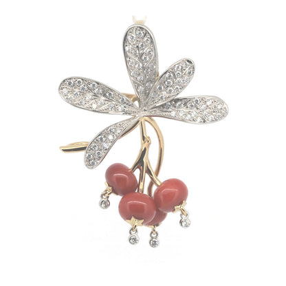 Nobuko Ishikawa Au750/PT900 ジュエリー 2way ブローチ ペンダント