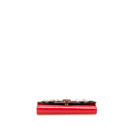 ルイヴィトン ポルトフォイユヴィクトリーヌ モノグラムヴェルニ 三つ折り財布