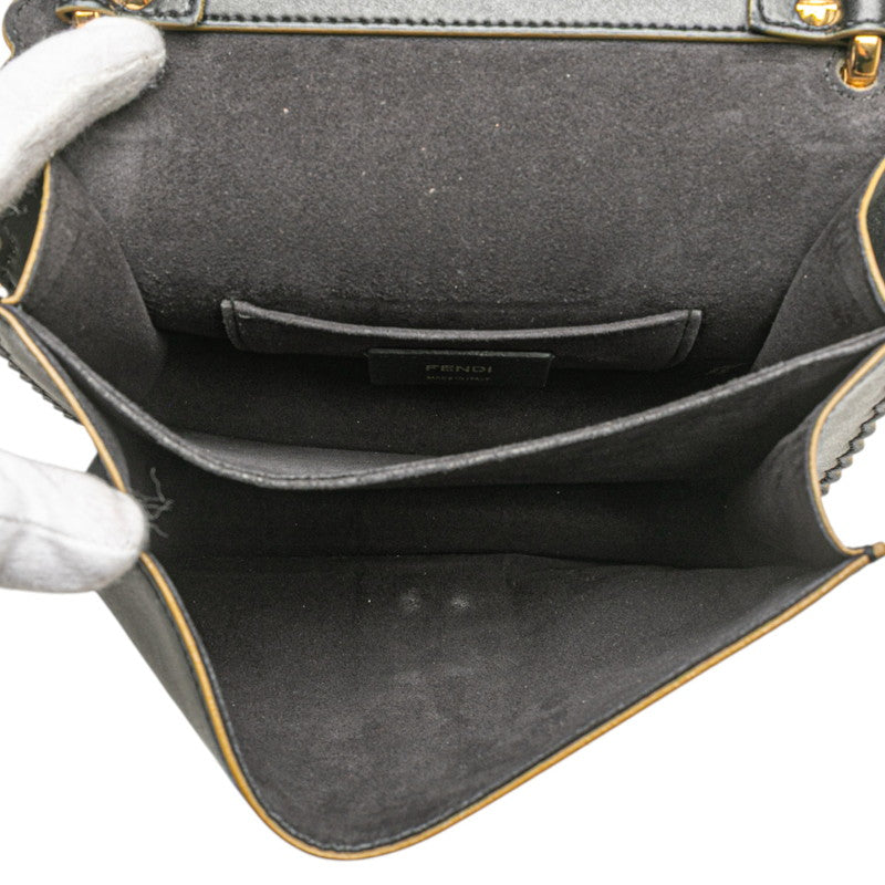 フェンディ キャナイ スモール レザー ショルダーバッグ