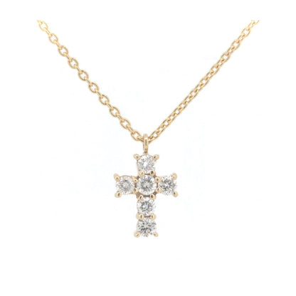 ヴァンドーム青山 ダイヤモンド クロス ネックレス Au750