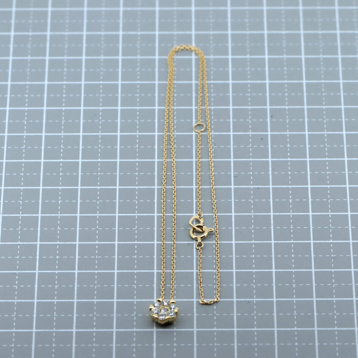 ポンテヴェキオ K18YG ダイヤモンド ネックレス