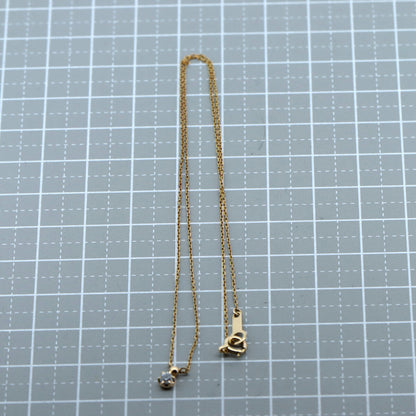 4℃ K18イエローゴールド ダイヤモンド ネックレス