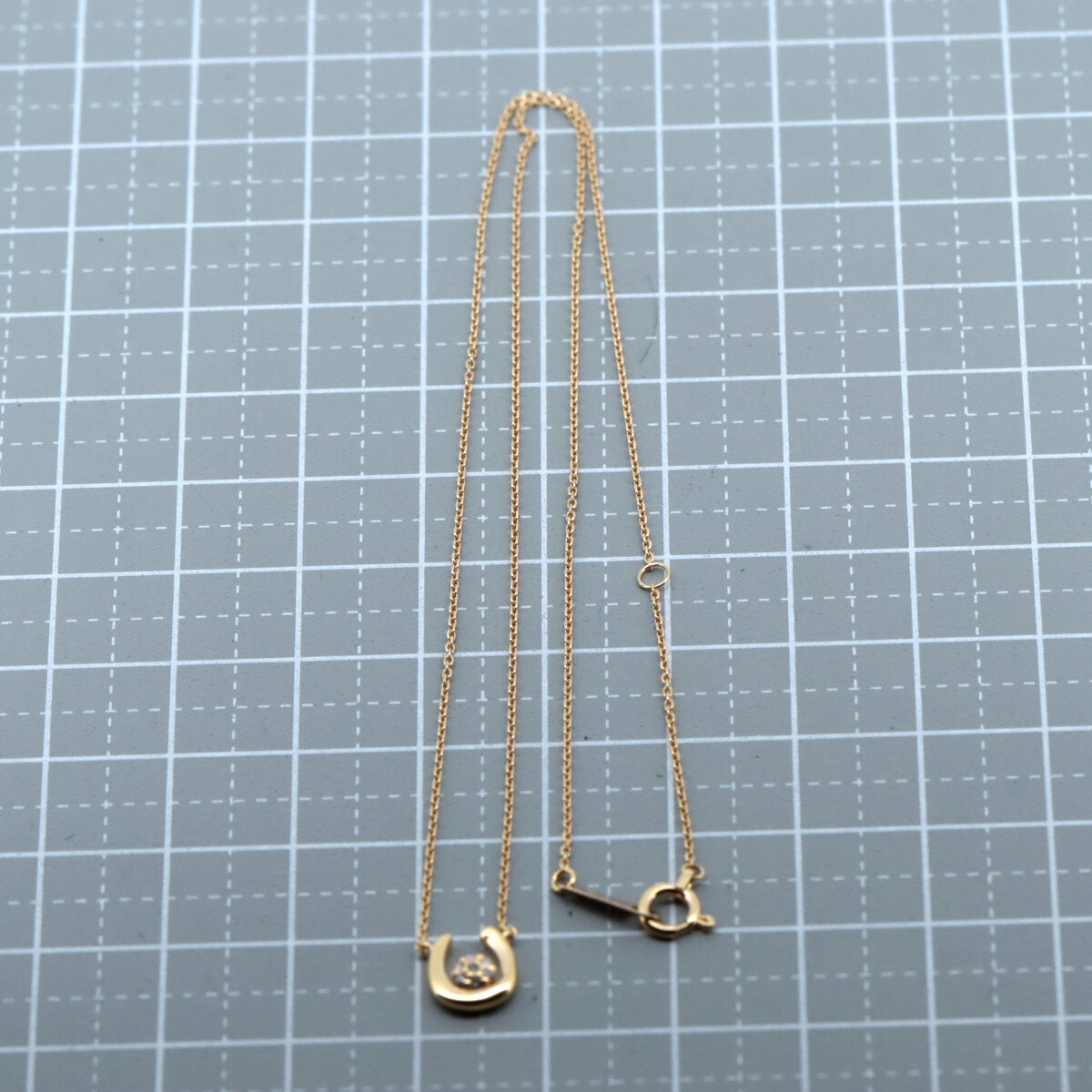 カナルヨンドシー 馬蹄モチーフ K18PG ダイヤモンドネックレス