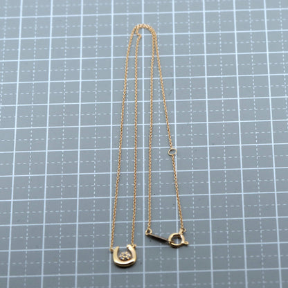カナルヨンドシー 馬蹄モチーフ K18PG ダイヤモンドネックレス