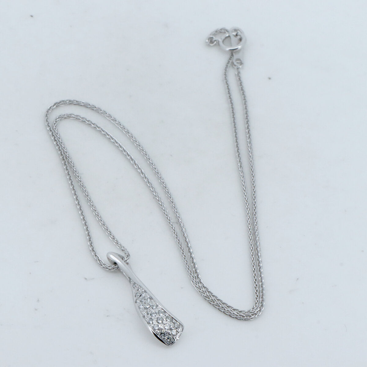 ヴァンドーム青山 K18WGダイヤモンドネックレス