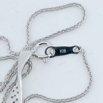 ヴァンドーム青山 K18WGダイヤモンドネックレス