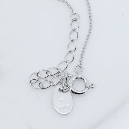 4℃ ハート ダイヤモンド K18WG ネックレス