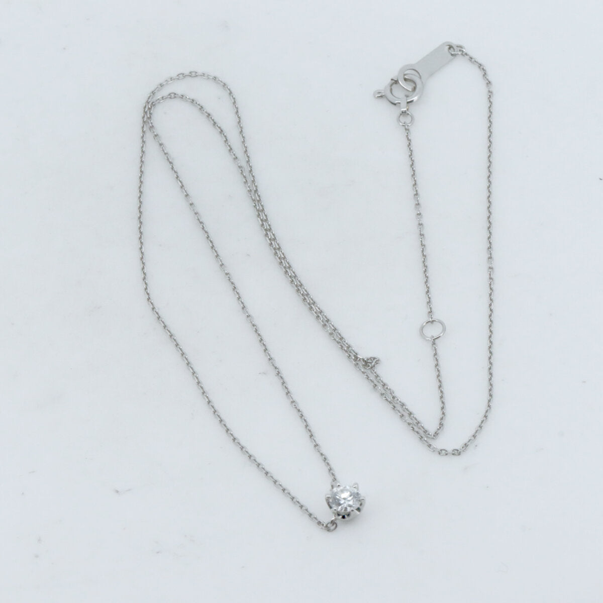 4℃ Pt850 ダイヤモンドネックレス