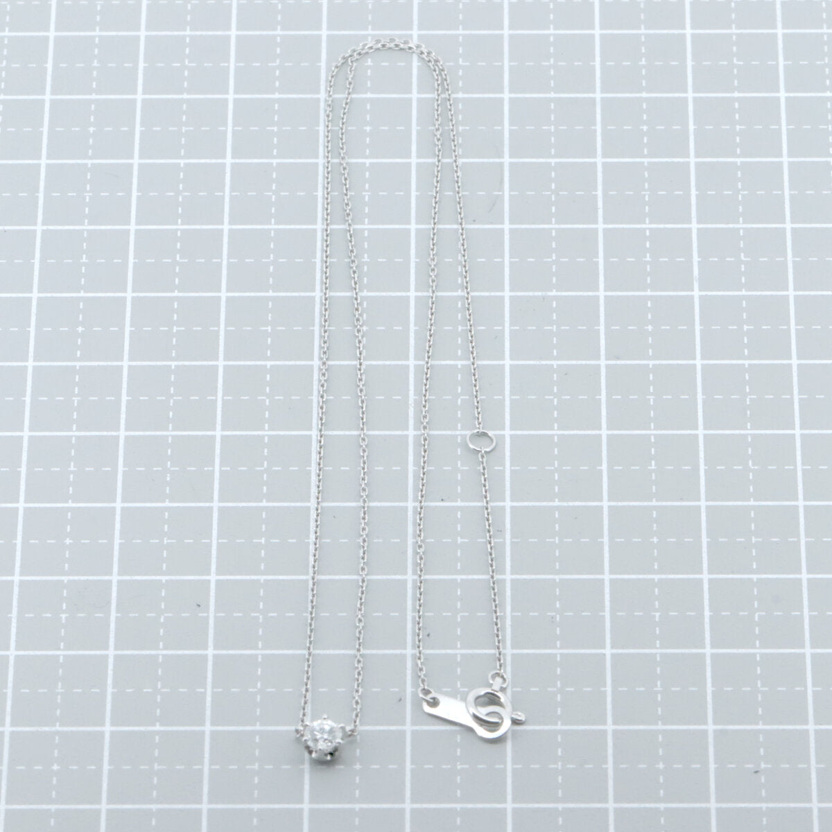 4℃ Pt850 ダイヤモンドネックレス