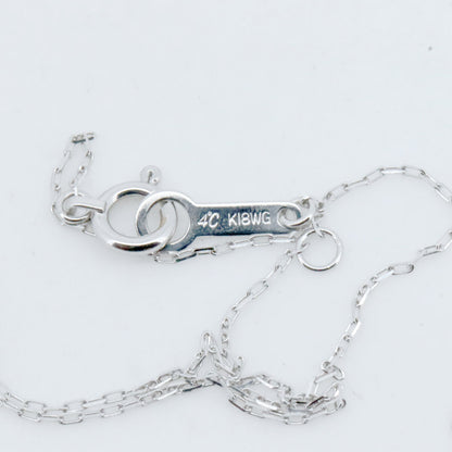 4℃ K18WG ダイヤモンド ネックレス
