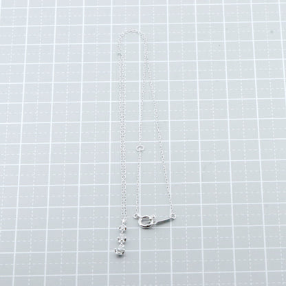 4℃ K18WG ダイヤモンド ネックレス