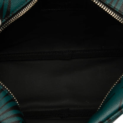 サンローラン ボタニカル モチーフ レザー ポーチ