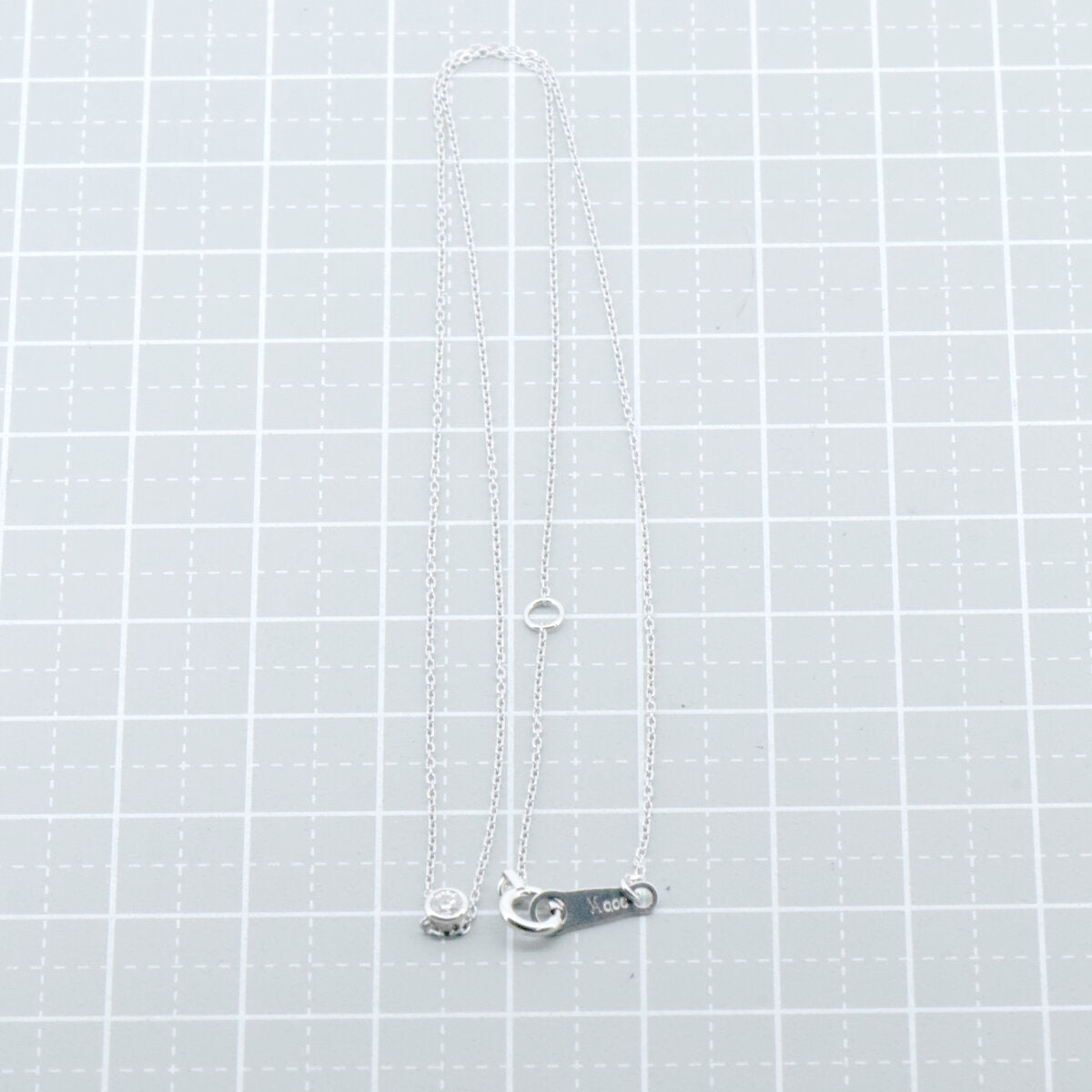 ヴァンドーム青山 セルクル K18WG ダイヤモンド ネックレス