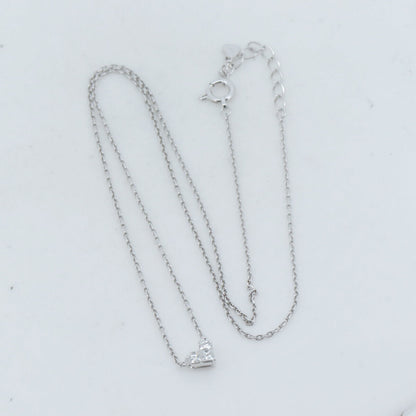 スタージュエリー ミステリアスハート K18WG ダイヤモンド ネックレス