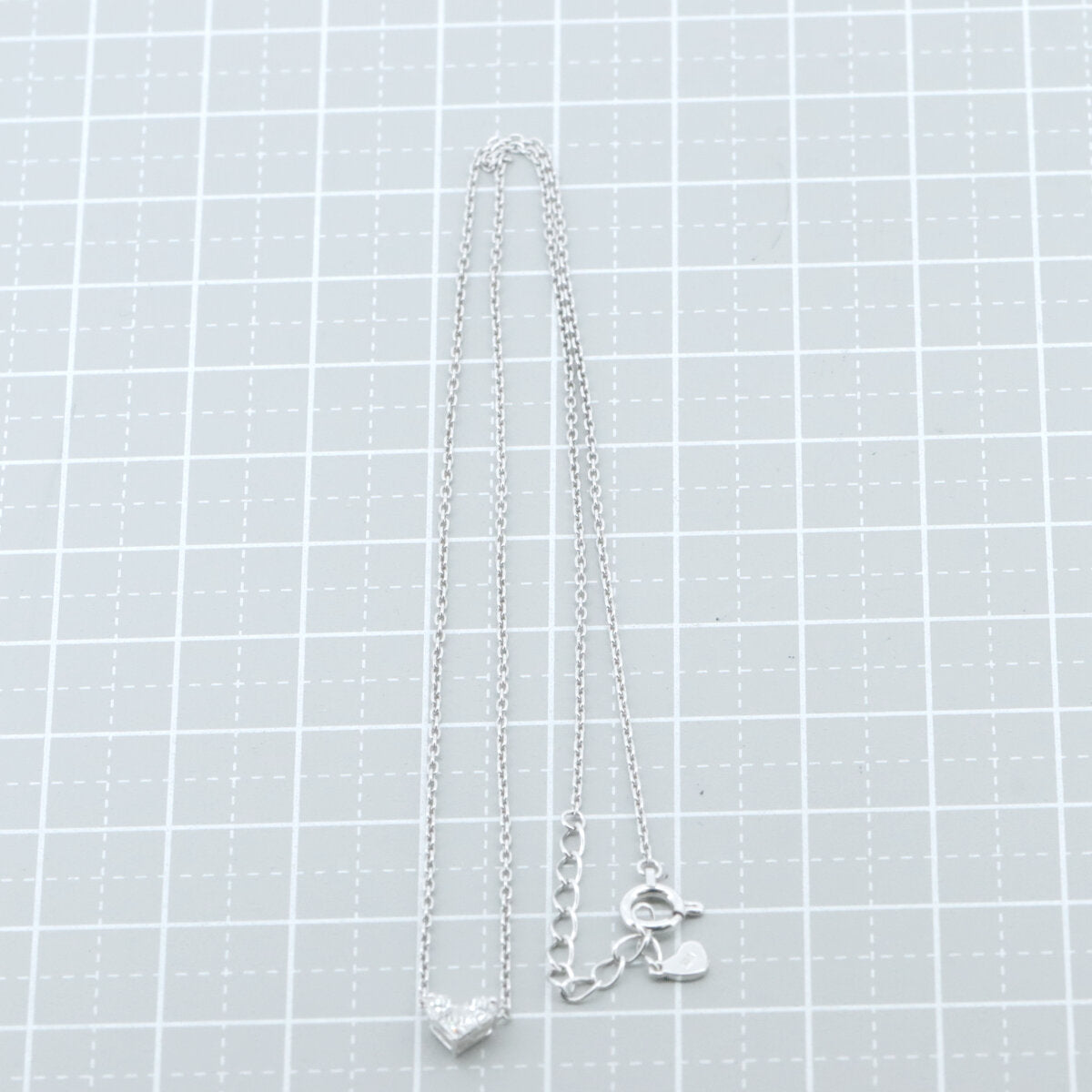 スタージュエリー ミステリアスハート K18WG ダイヤモンド ネックレス