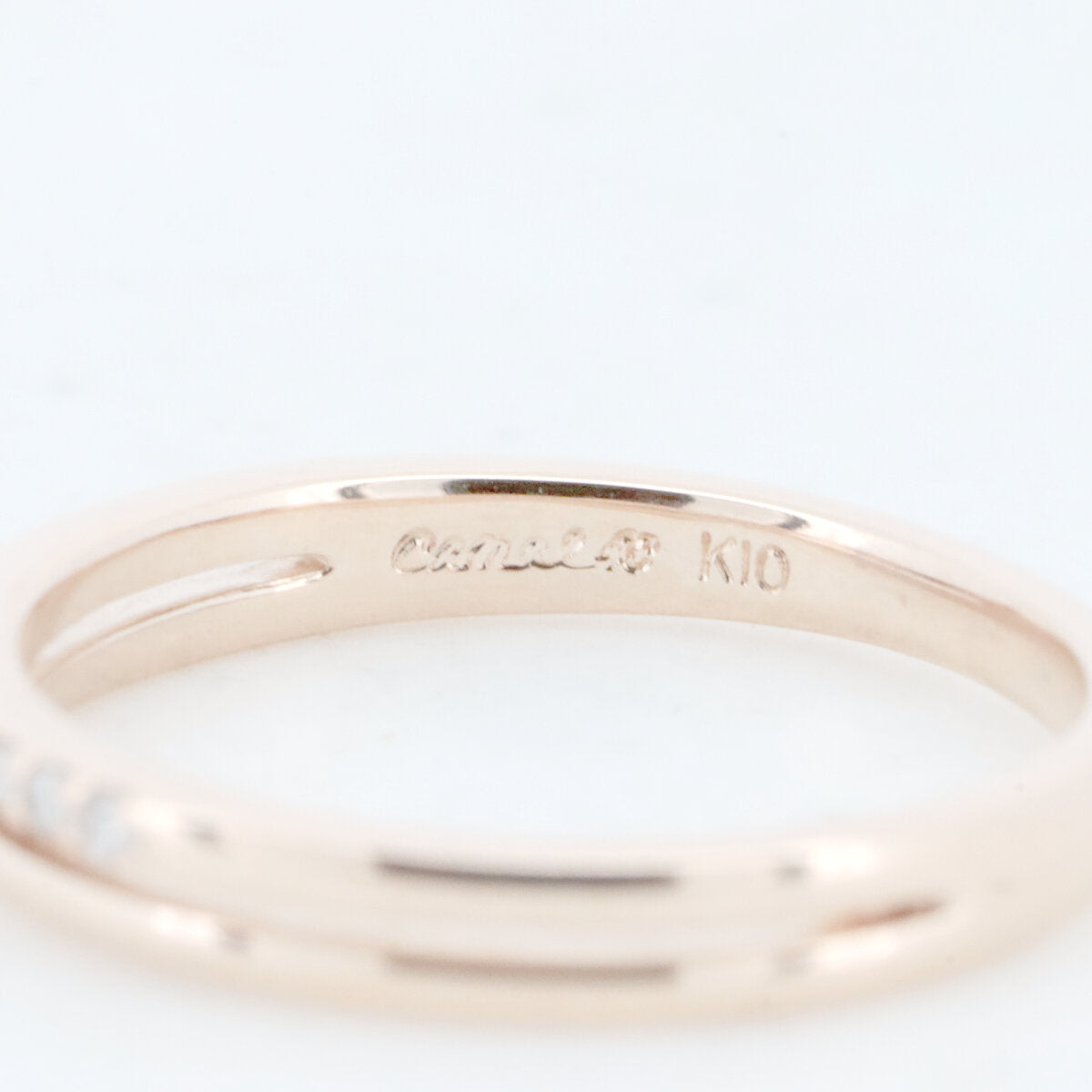カナル4℃ K10ピンクゴールドダイヤモンドリング