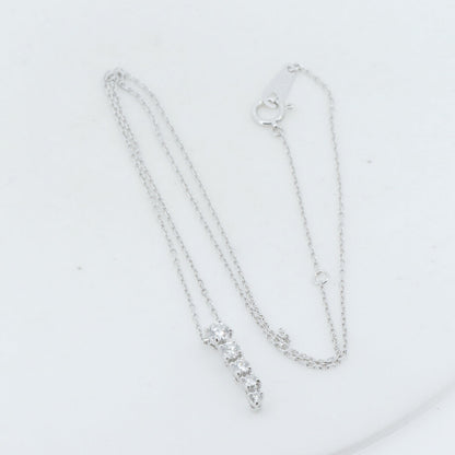 ミキモト K18WG ダイヤモンド ネックレス
