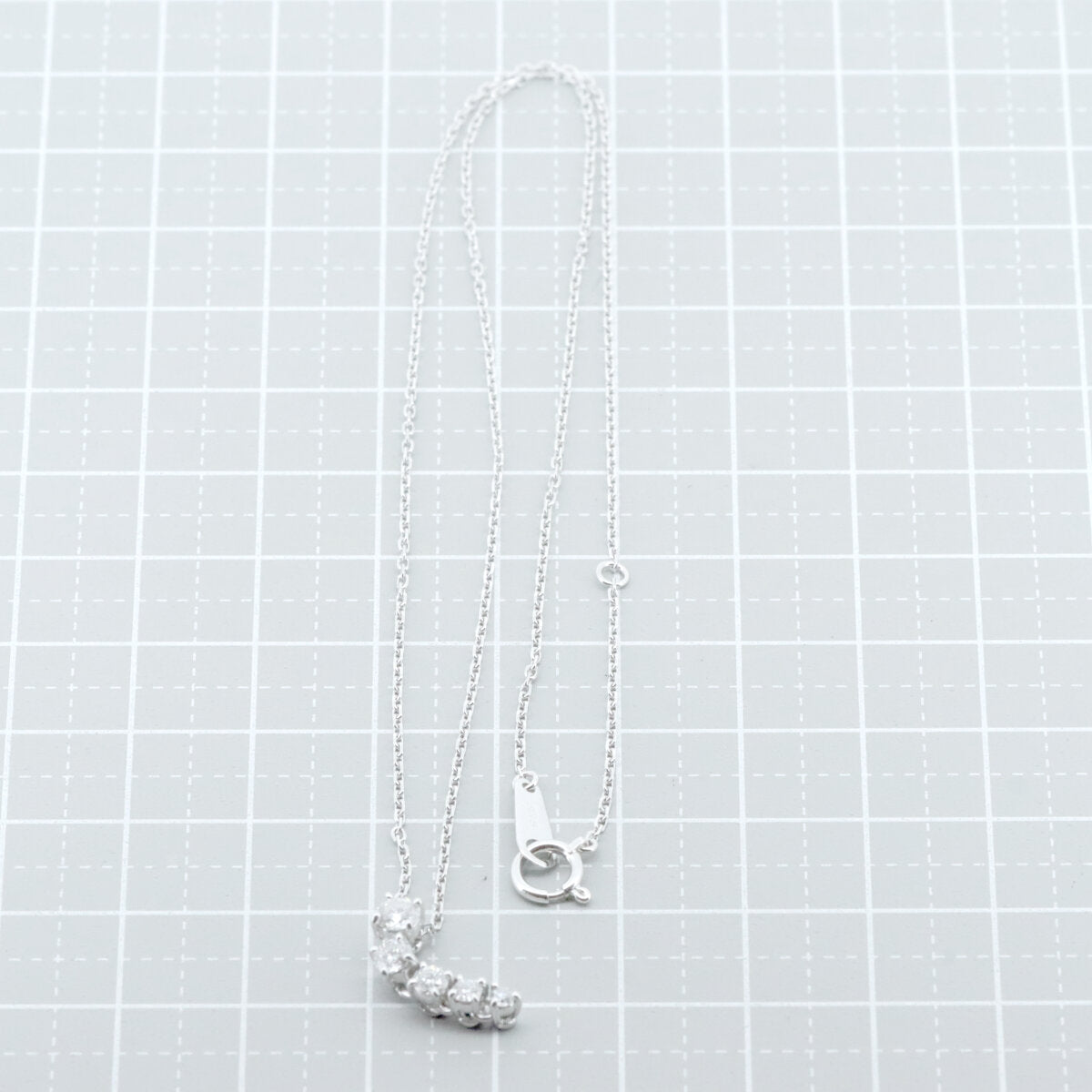 ミキモト K18WG ダイヤモンド ネックレス