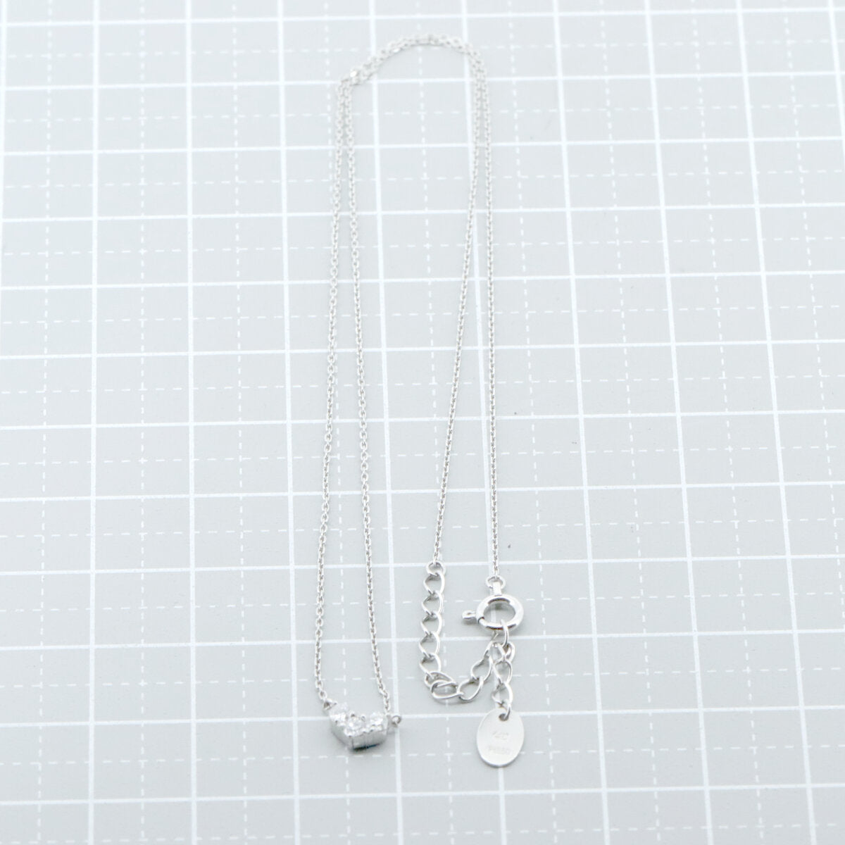 4℃ Pt850 ダイヤモンド ネックレス