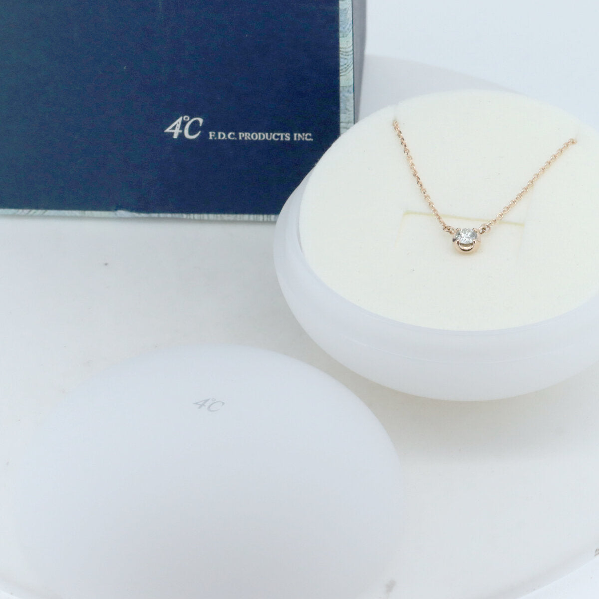 4℃ Au750 ダイヤモンド ネックレス