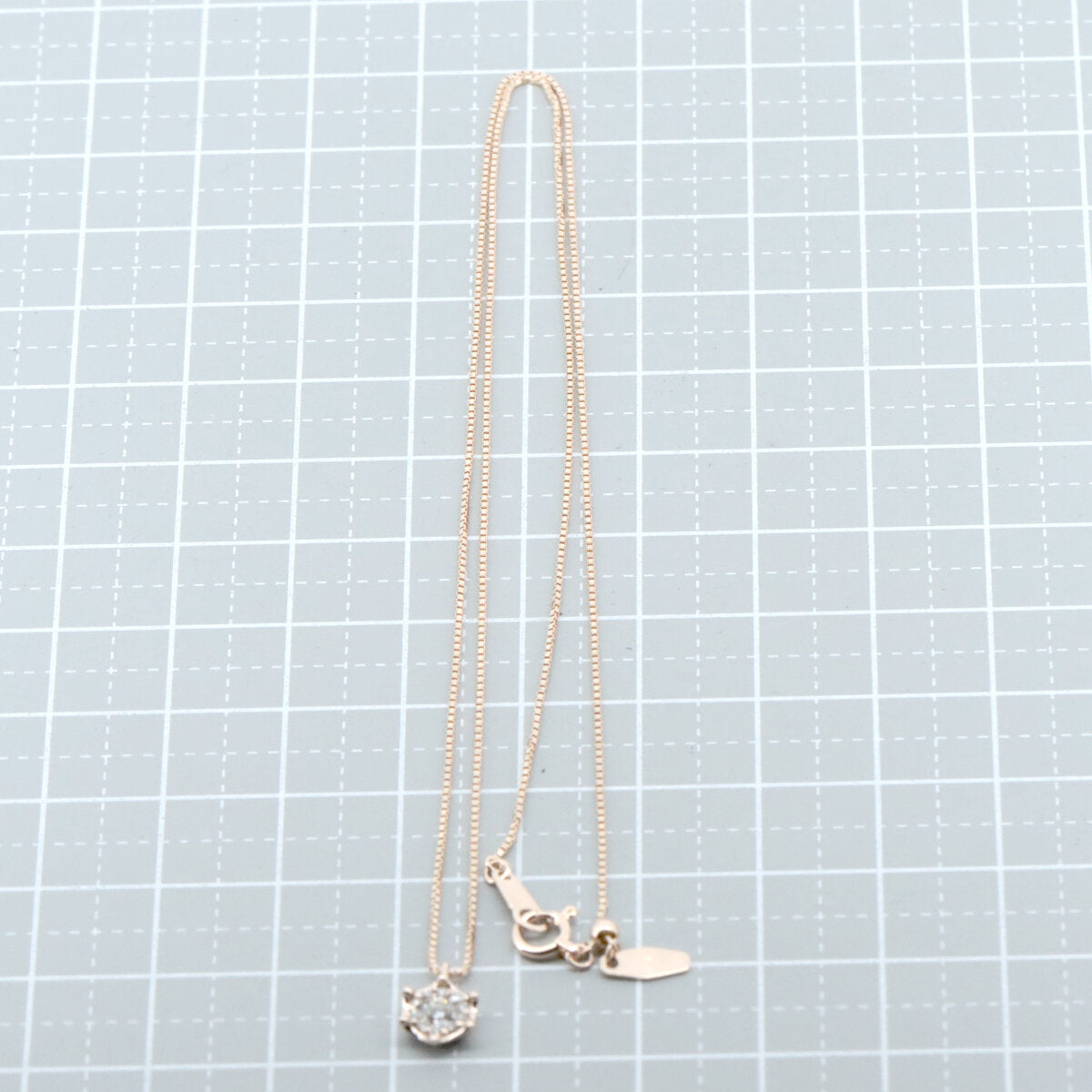 エステール K18PGダイヤモンドネックレス