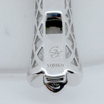 ゆきざき YOBIKO クロスダイヤモンド K18WG ペンダント