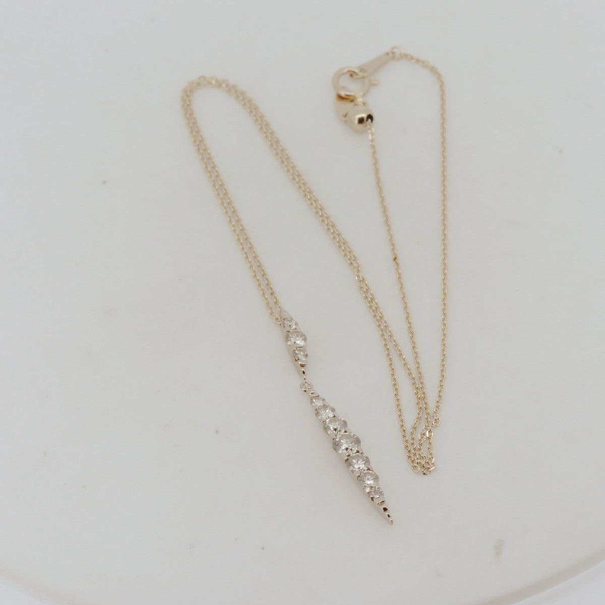 カシケイ ネイキッド ダイヤモンド Au750ネックレス