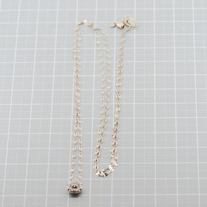 カシケイ K18イエローゴールド ダイヤモンドネックレス