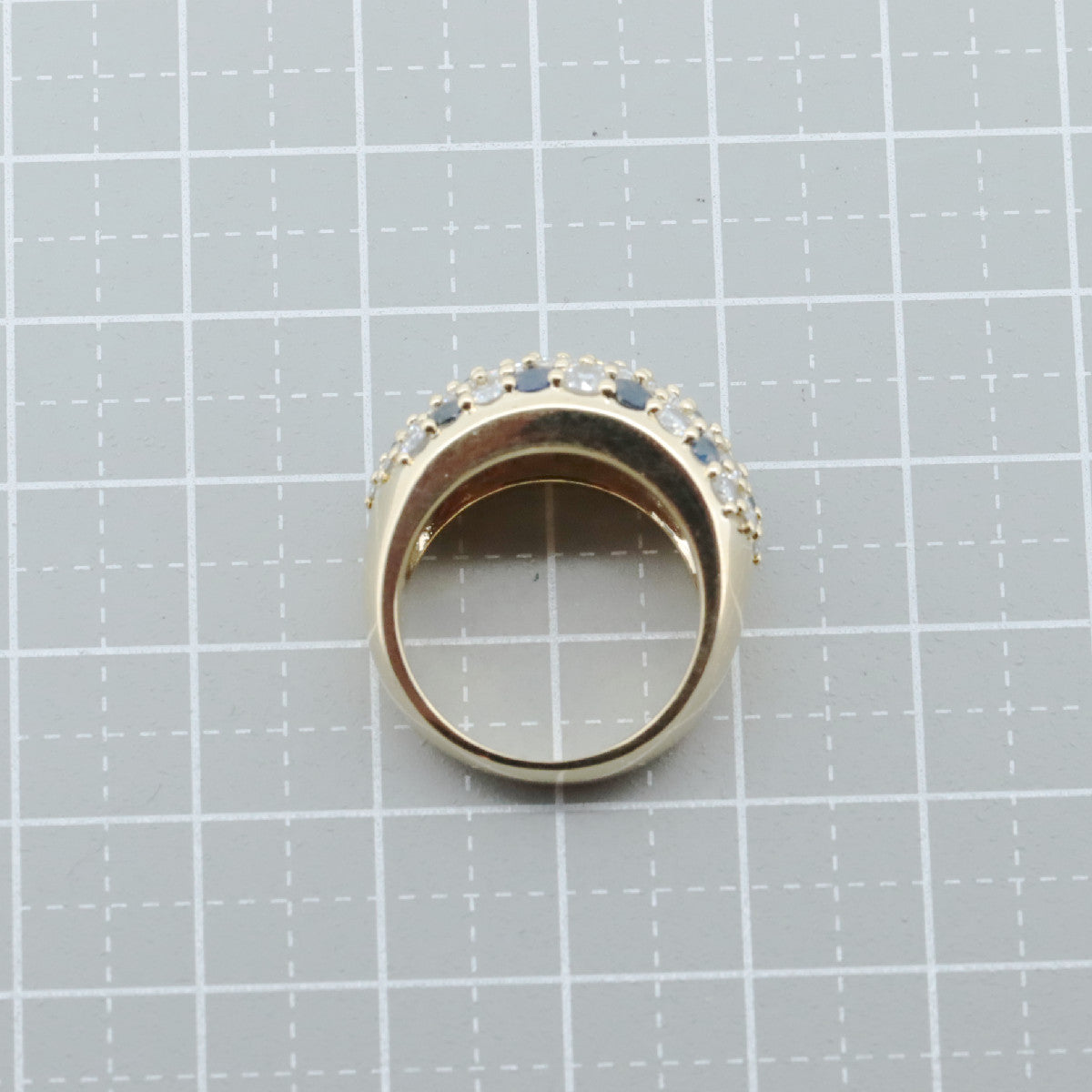 ゲインズボロー Au750 サファイアダイヤモンドリング