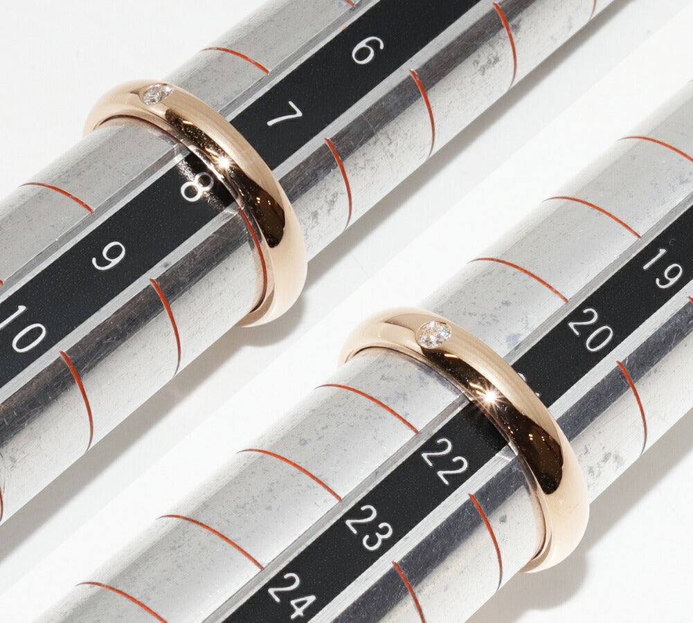 De Beers クラシック K18PG ダイヤモンド リング サイズ 21 8